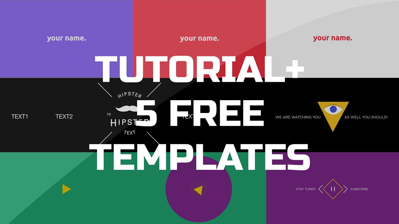 free after effects animation templates